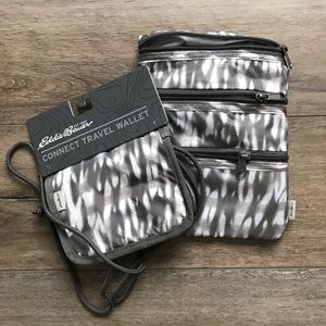 Cross body bag and Wallet. Eddie Bauer